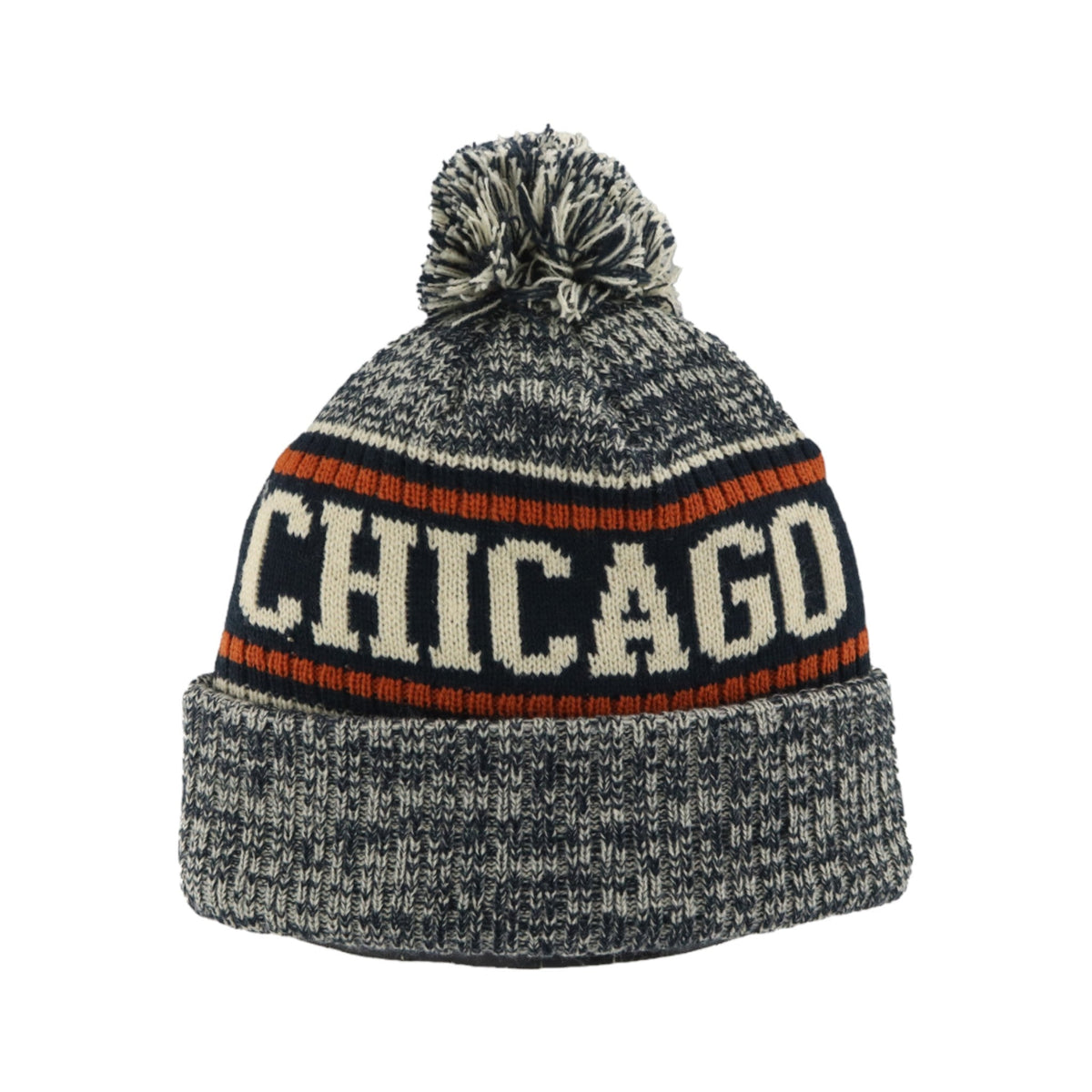 Chicago Bears Camber Bear Frosty Pom Knit Hat product image 2, provided for visual reference and product detail review