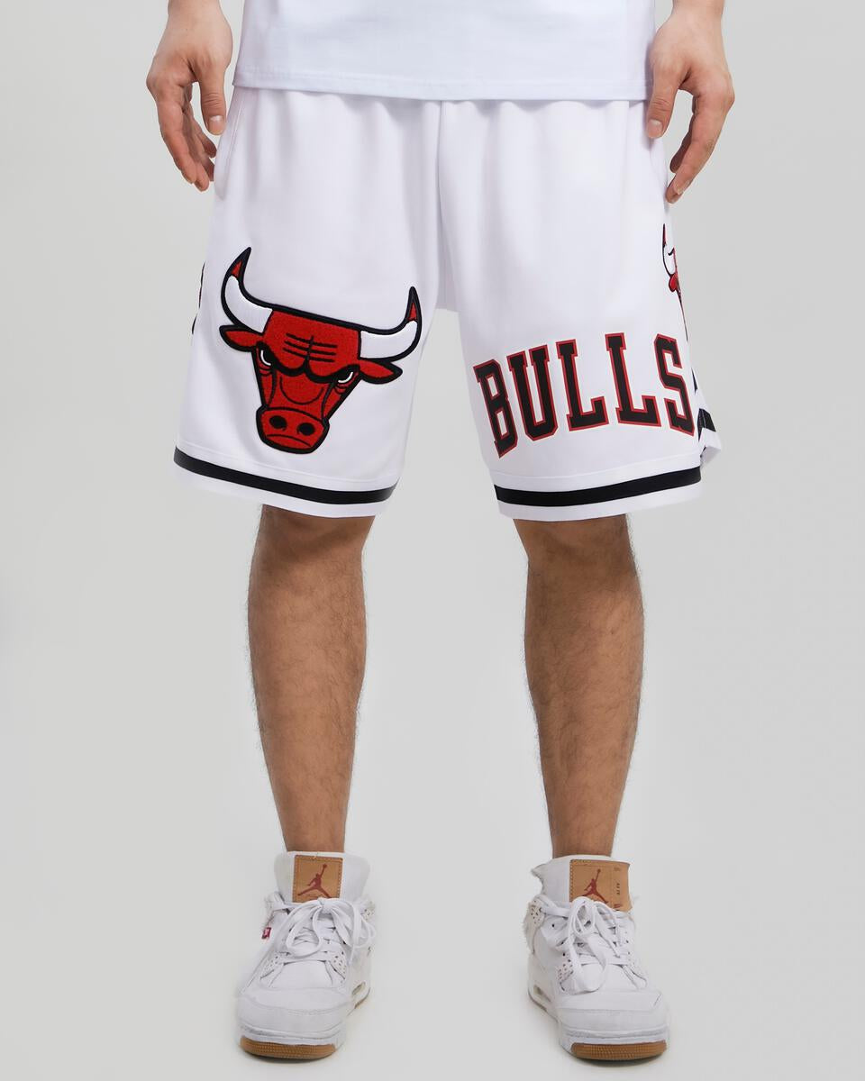 Chicago Bulls Logo Pro Team White Shorts product image 4, provided for visual reference and product detail review