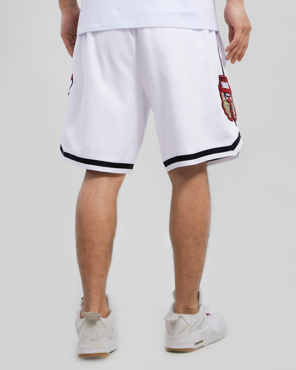 Chicago Bulls Logo Pro Team White Shorts product image 3, provided for visual reference and product detail review