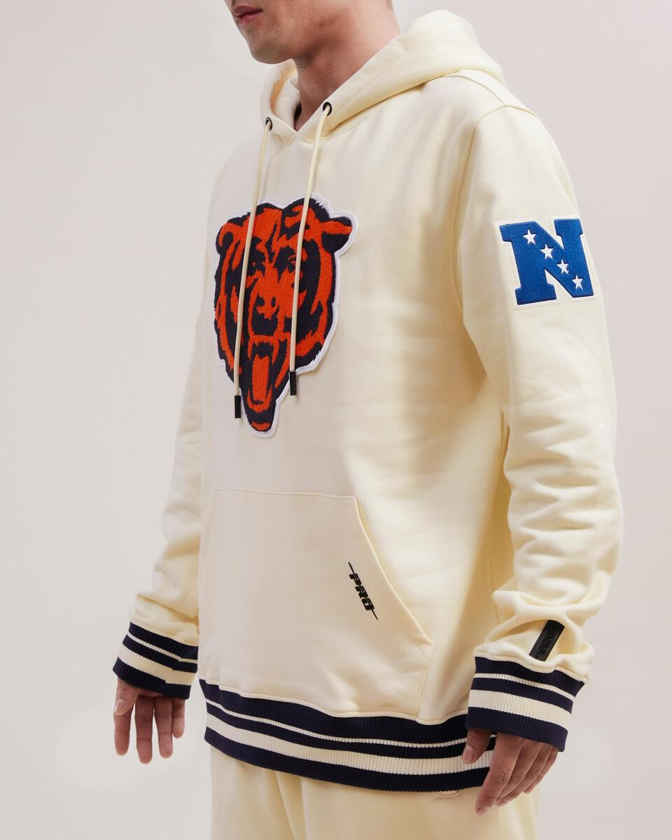 Chicago Bears Cream Logo Hoodie product image 3, provided for visual reference and product detail review
