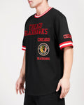 Chicago Blackhawks Retro Classic Black Pro Standard T-Shirt product image 1, provided for visual reference and product