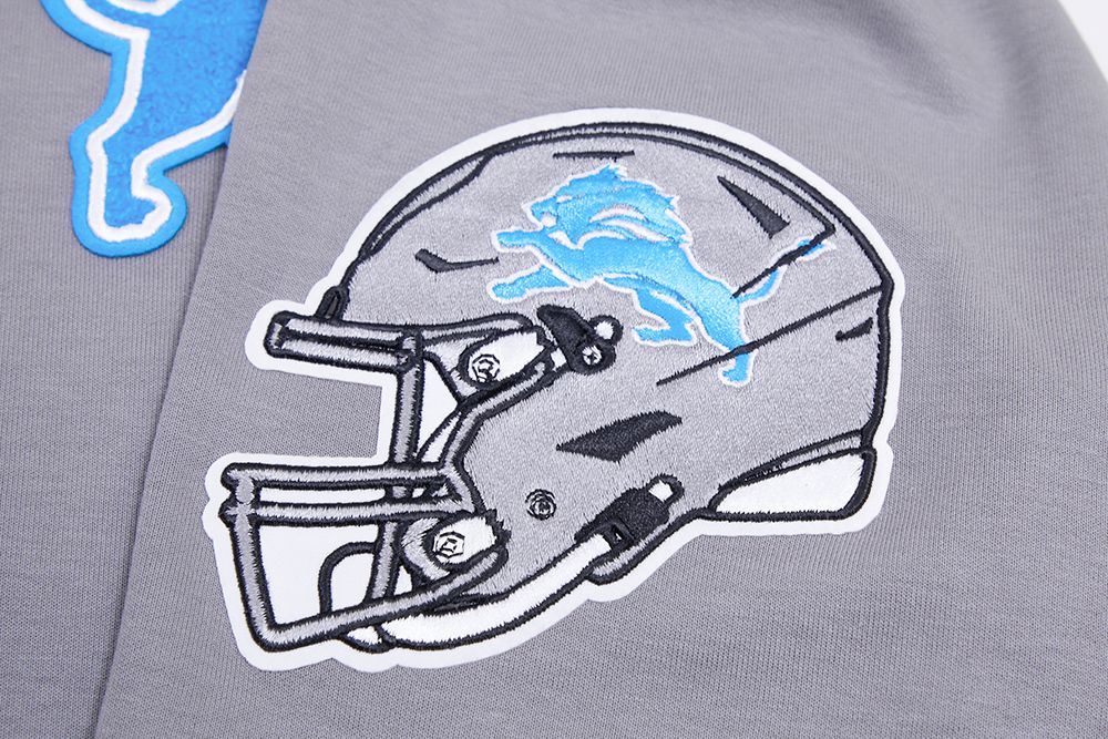 Detroit Lions Pro Standard Grey Chenille Hoodie product image 6, provided for visual reference and product detail review