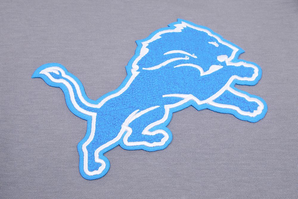 Detroit Lions Pro Standard Grey Chenille Hoodie product image 8, provided for visual reference and product detail review