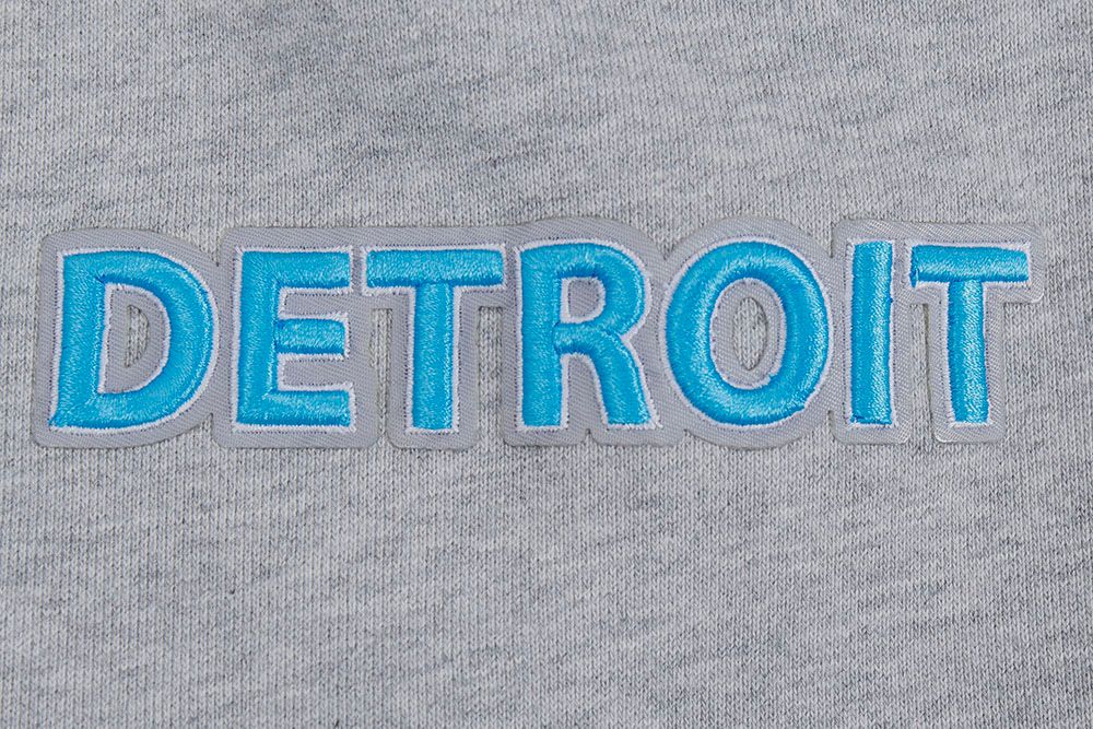Detroit Lions Pro Standard Grey Script Tail Rib Hoodie product image 6, provided for visual reference and product detail