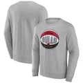 Chicago Bulls Grey Basketball Classic Crew Sweatshirt product image 1, provided for visual reference and product detail