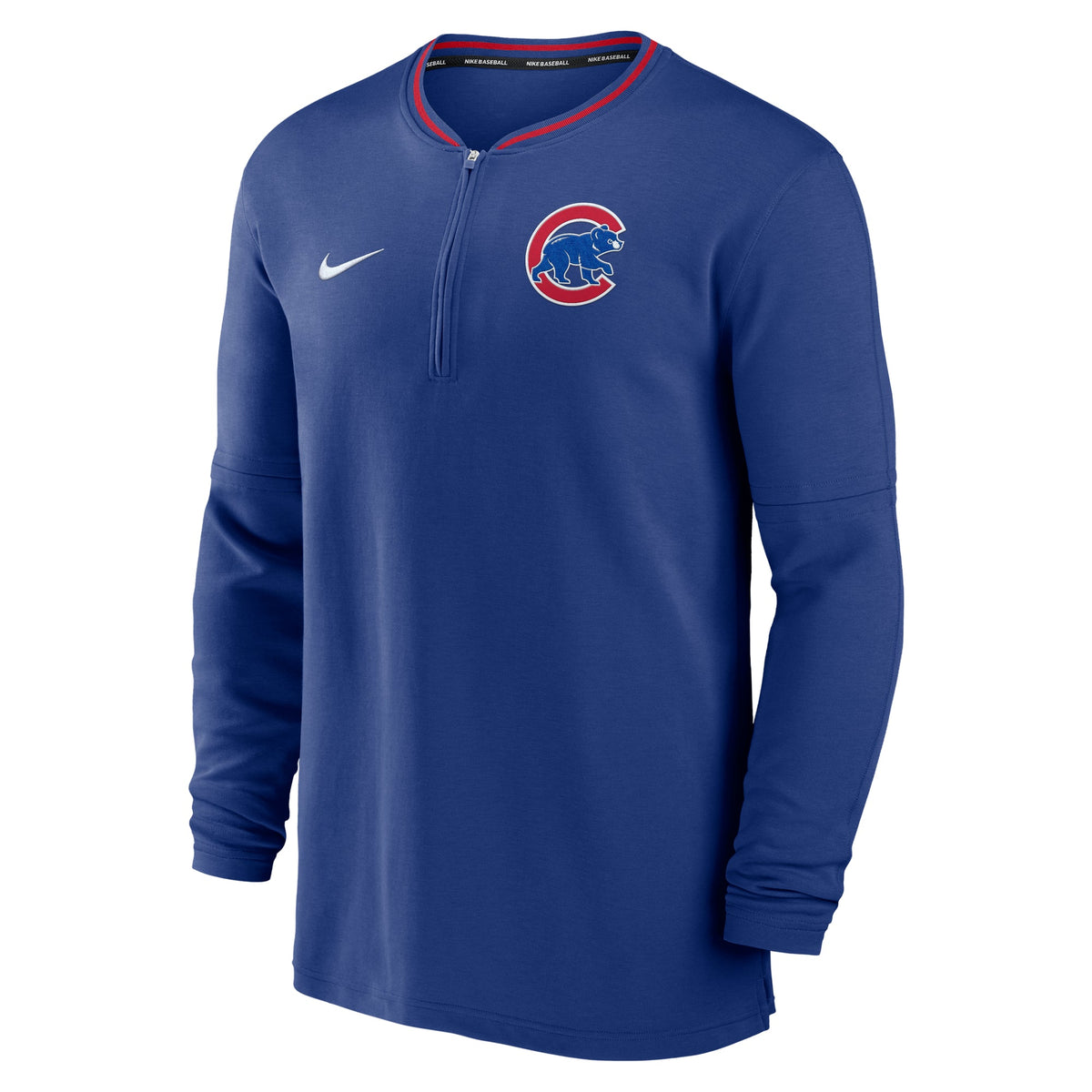 Chicago Cubs Nike Authentic Collection Royal Half Zip Top product image 2, provided for visual reference and product detail
