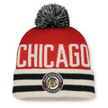 Chicago Blackhawks 2025 Winter Classic On Ice Beanie Pom Knit Hat product image 1, provided for visual reference and product