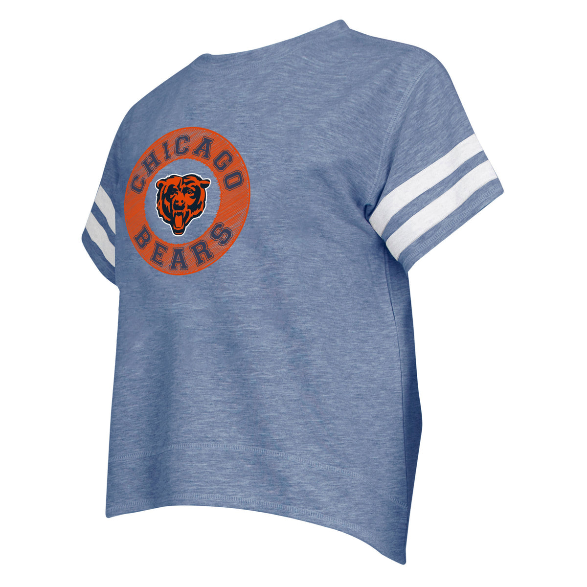 Chicago Bears Women Crop Top T-Shirt product image 1, provided for visual reference and product detail review