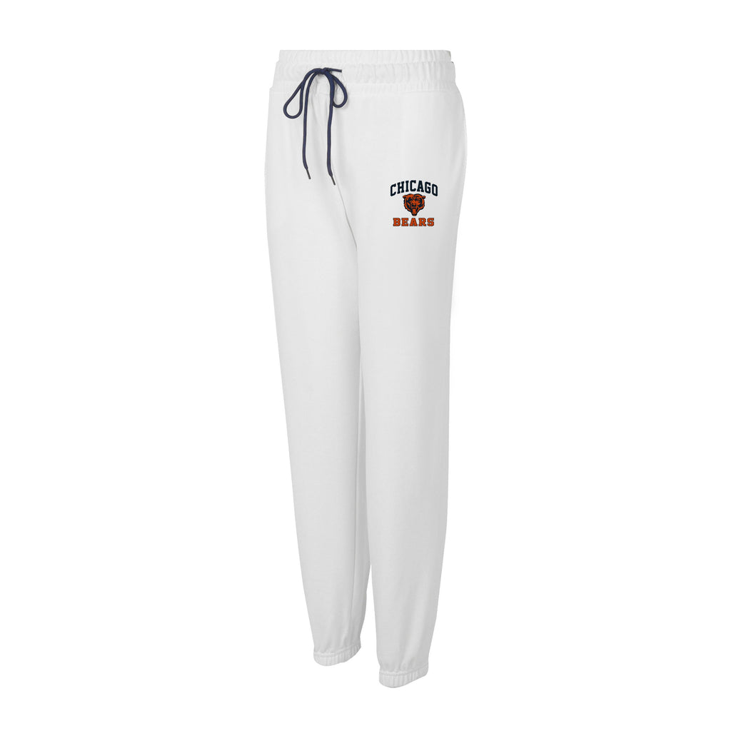 Chicago Bears Women White Borough Sweat Pants product image 1, provided for visual reference and product detail review