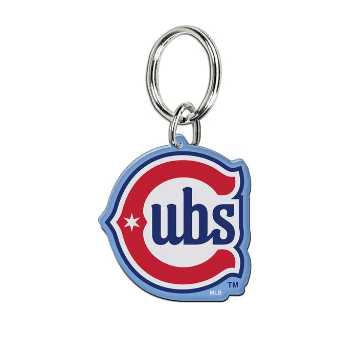 Chicago Cubs Alt Blues Logo Premium Key Ring product image 1, provided for visual reference and product detail review