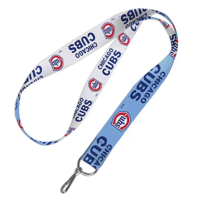 Chicago Cubs Alt Blues 1" Lanyard product image 1, provided for visual reference and product detail review