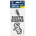 Chicago White Sox 4" x 4" Perfect Cut Decals 2 Pack South Siders and Logo product image 1, provided for visual reference and