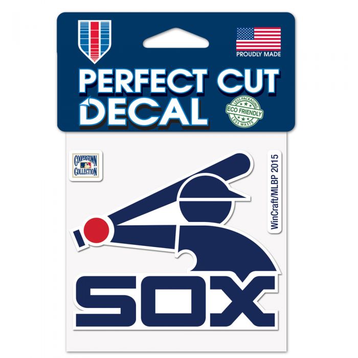 Chicago White Sox Batterman 4" x 4" Perfect Cut Decal product image 1, provided for visual reference and product detail
