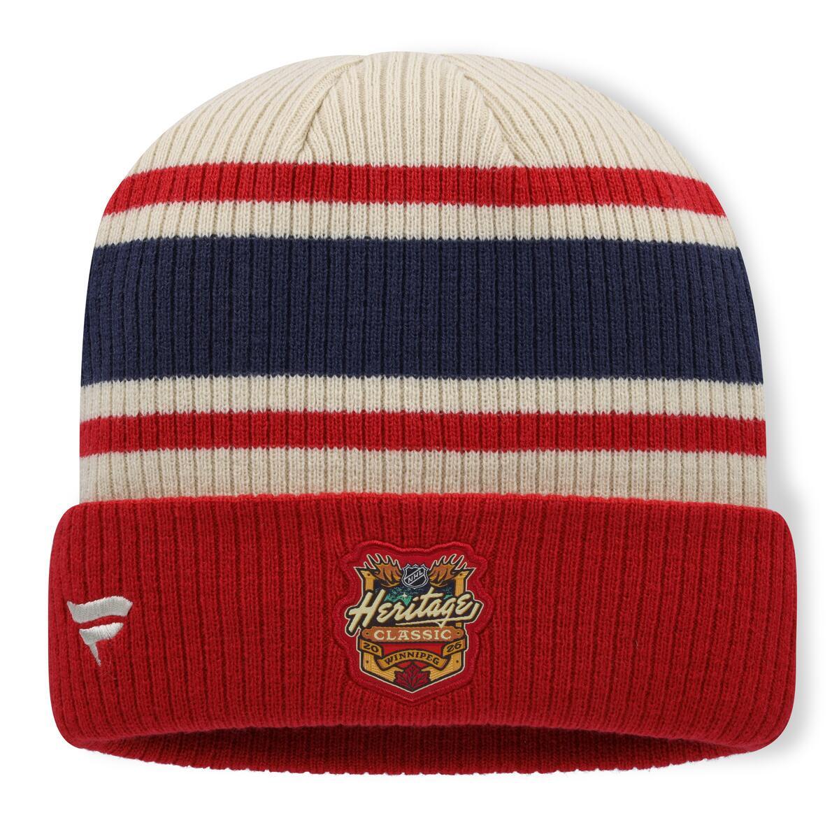Montreal Canadiens NHL Fanatics Branded Men Red 2026 Heritage Classic Cuff Knit Beanie Hat product image 2, provided for
