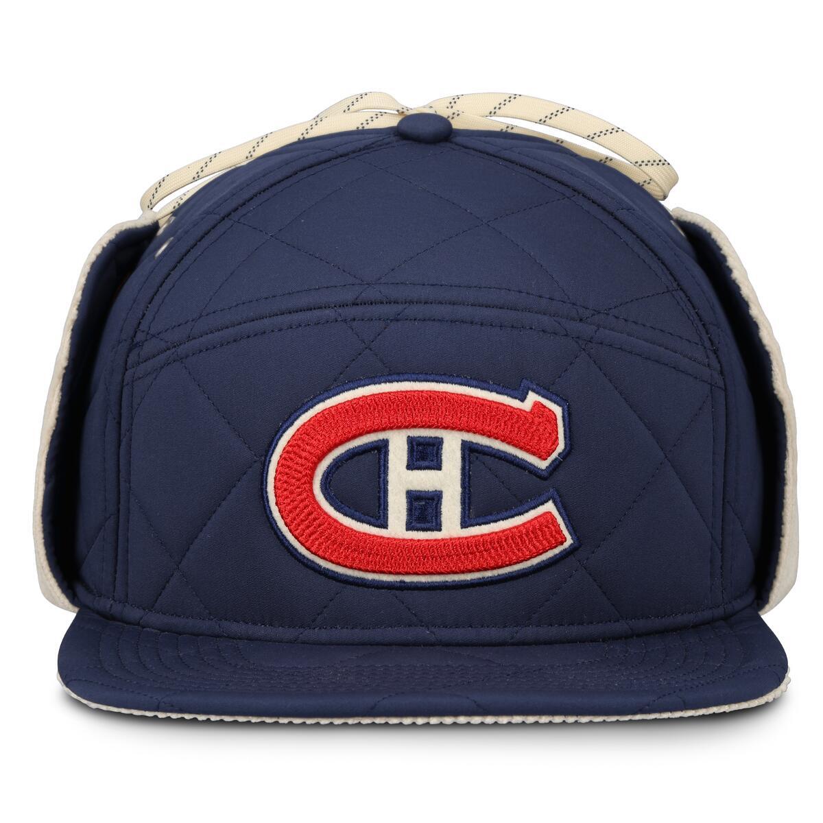 Montreal Canadiens NHL Fanatics Branded Men Navy 2026 Heritage Classic Corduroy Poly Horizon Ear Flap Trapper Hat product