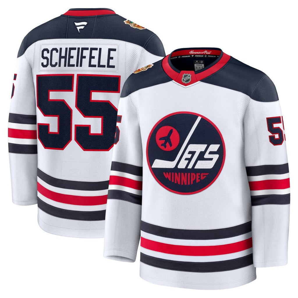 Mark Scheifele Winnipeg Jets NHL Fanatics Branded Men White 2026 Heritage Classic Premium Jersey product image 3, provided