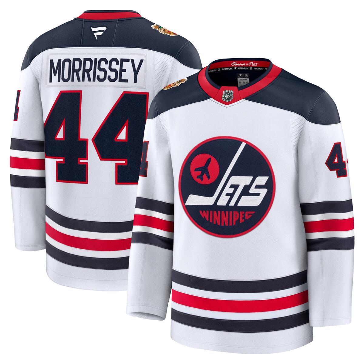Josh Morrissey Winnipeg Jets NHL Fanatics Branded Men White 2026 Heritage Classic Premium Jersey product image 3, provided