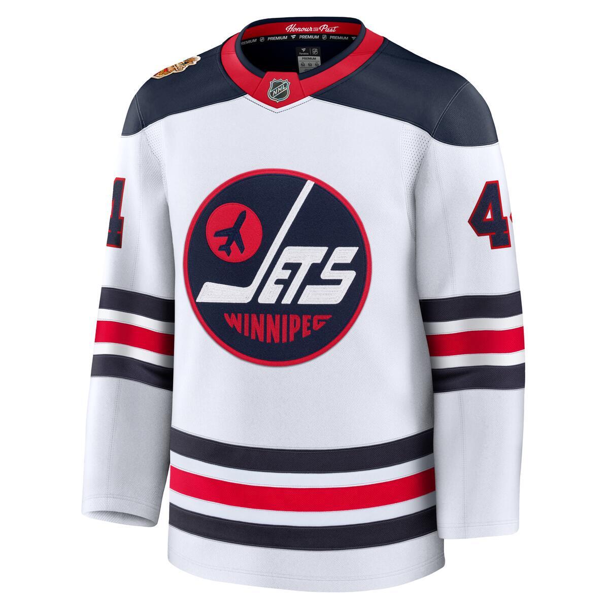 Josh Morrissey Winnipeg Jets NHL Fanatics Branded Men White 2026 Heritage Classic Premium Jersey product image 2, provided