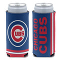 Chicago Cubs 12oz Primary Slim Can Cooler product image 1, provided for visual reference and product detail review