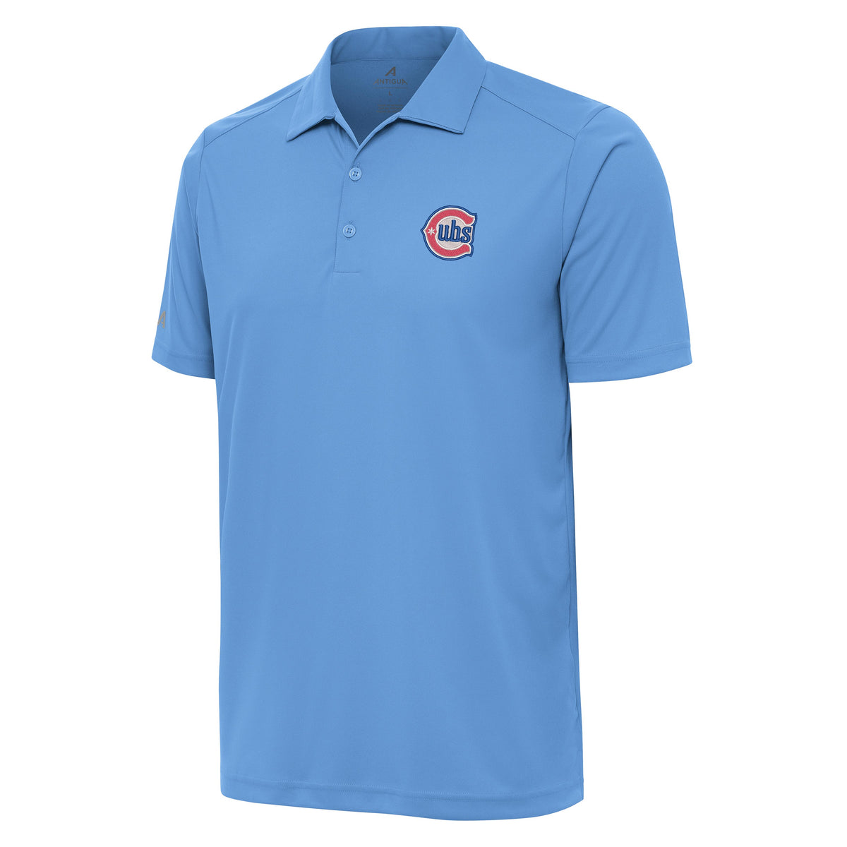 Chicago Cubs Alt Blue Columbia Tribute Polo product image 1, provided for visual reference and product detail review