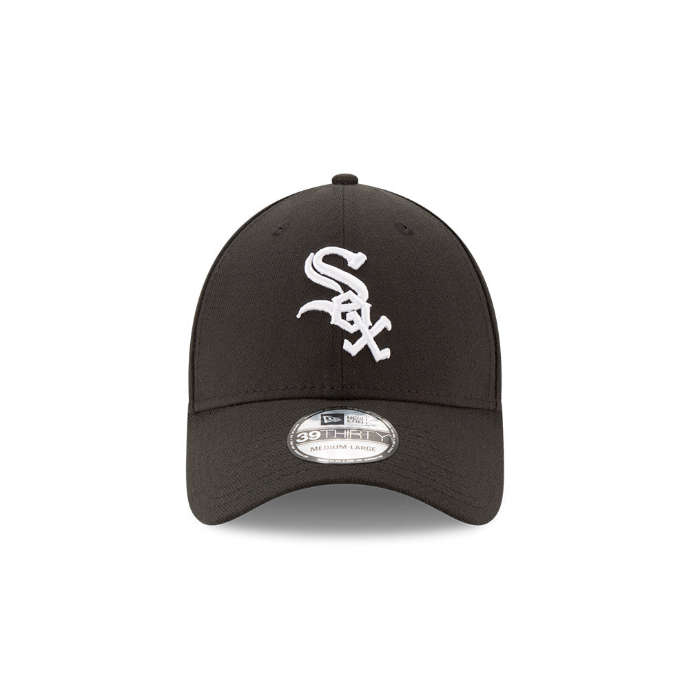 Chicago White Sox New Era 39THIRTY Black Flex Fit Hat product image 2, provided for visual reference and product detail