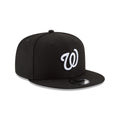 Washington Nationals Black/White New Era 9FIFTY Snapback Hat product image 1, provided for visual reference and product