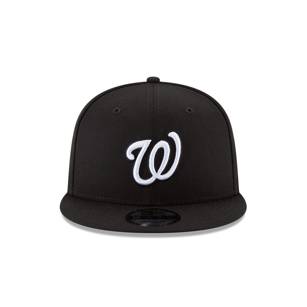 Washington Nationals Black/White New Era 9FIFTY Snapback Hat product image 2, provided for visual reference and product
