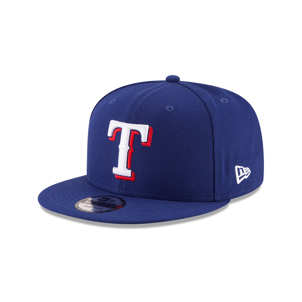 Texas Rangers New Era Royal 9FIFTY Snapback Hat product image 1, provided for visual reference and product detail review