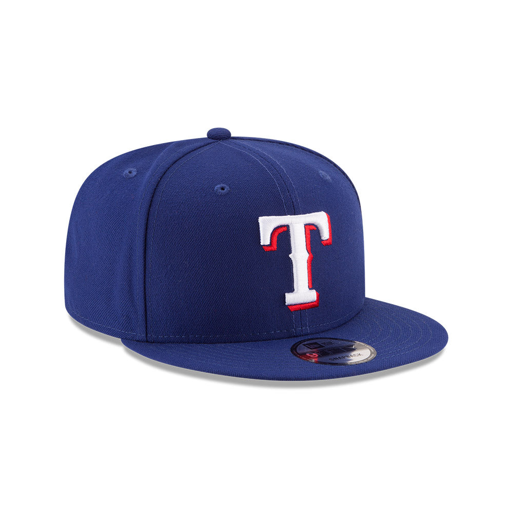 Texas Rangers New Era Royal 9FIFTY Snapback Hat product image 3, provided for visual reference and product detail review
