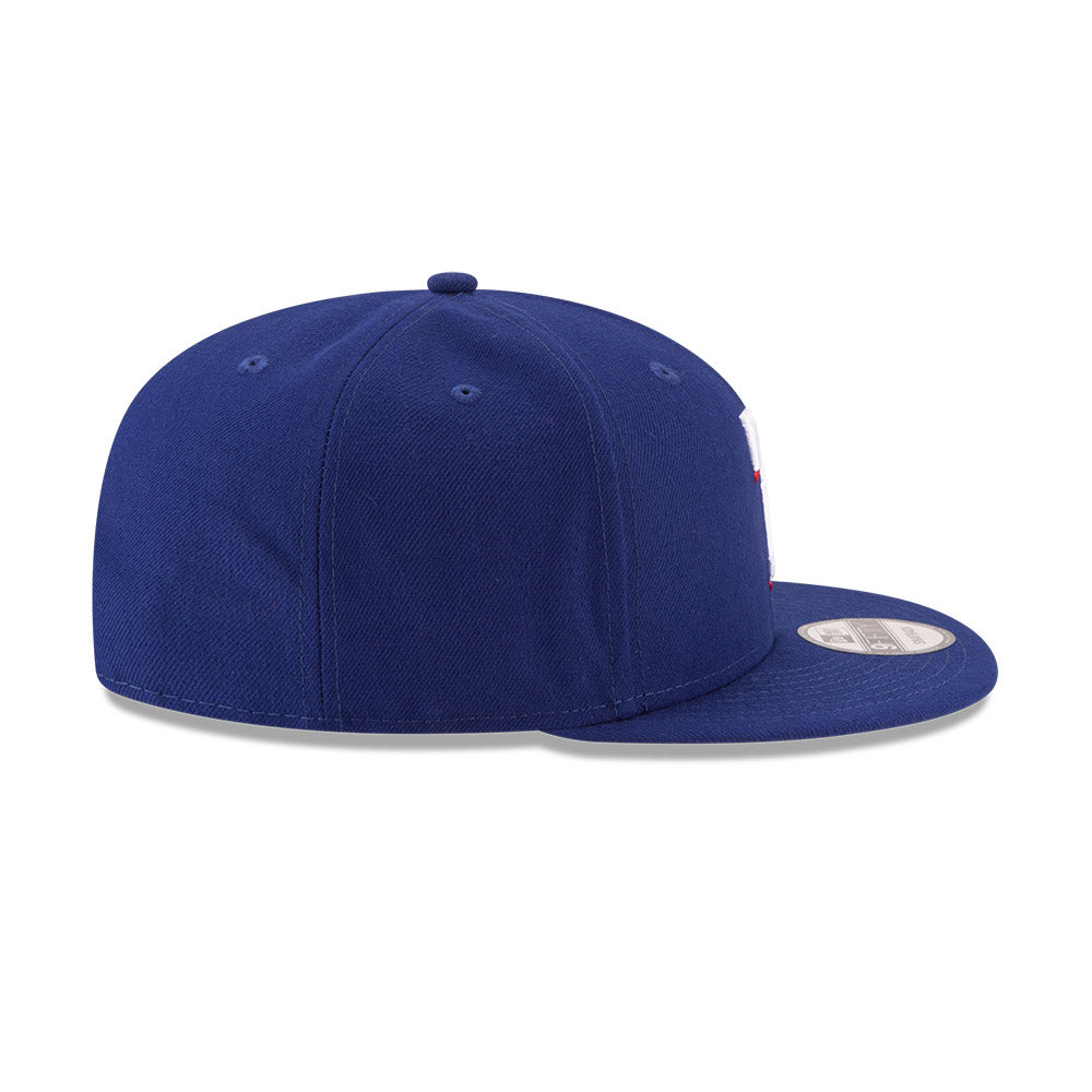 Texas Rangers New Era Royal 9FIFTY Snapback Hat product image 4, provided for visual reference and product detail review