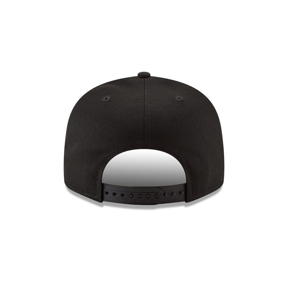 Boston Red Sox New Era Black/White 9FIFTY Snapback Hat product image 6, provided for visual reference and product detail