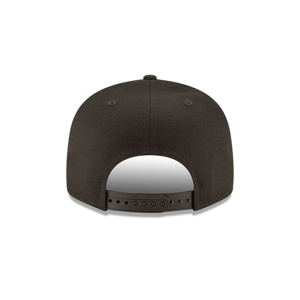 Anaheim Angels New Era Black on Black 9FIFTY Snapback Hat product image 3, provided for visual reference and product detail