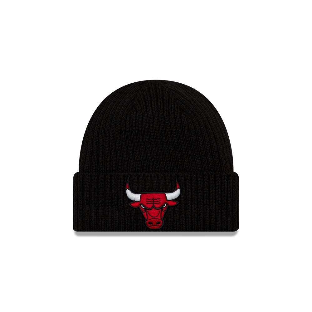 Chicago Bulls Logo Core Classic Knit Hat - Black product image 1, provided for visual reference and product detail review