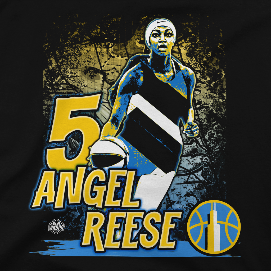 Angel Reese Chicago Sky Run It T-Shirt product image 3, provided for visual reference and product detail review