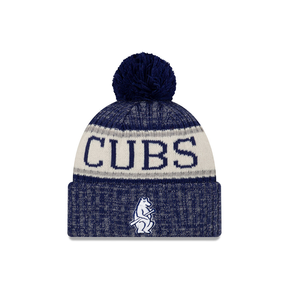 Chicago Cubs 1914 Logo New Era Sport Knit Hat product image 1, provided for visual reference and product detail review