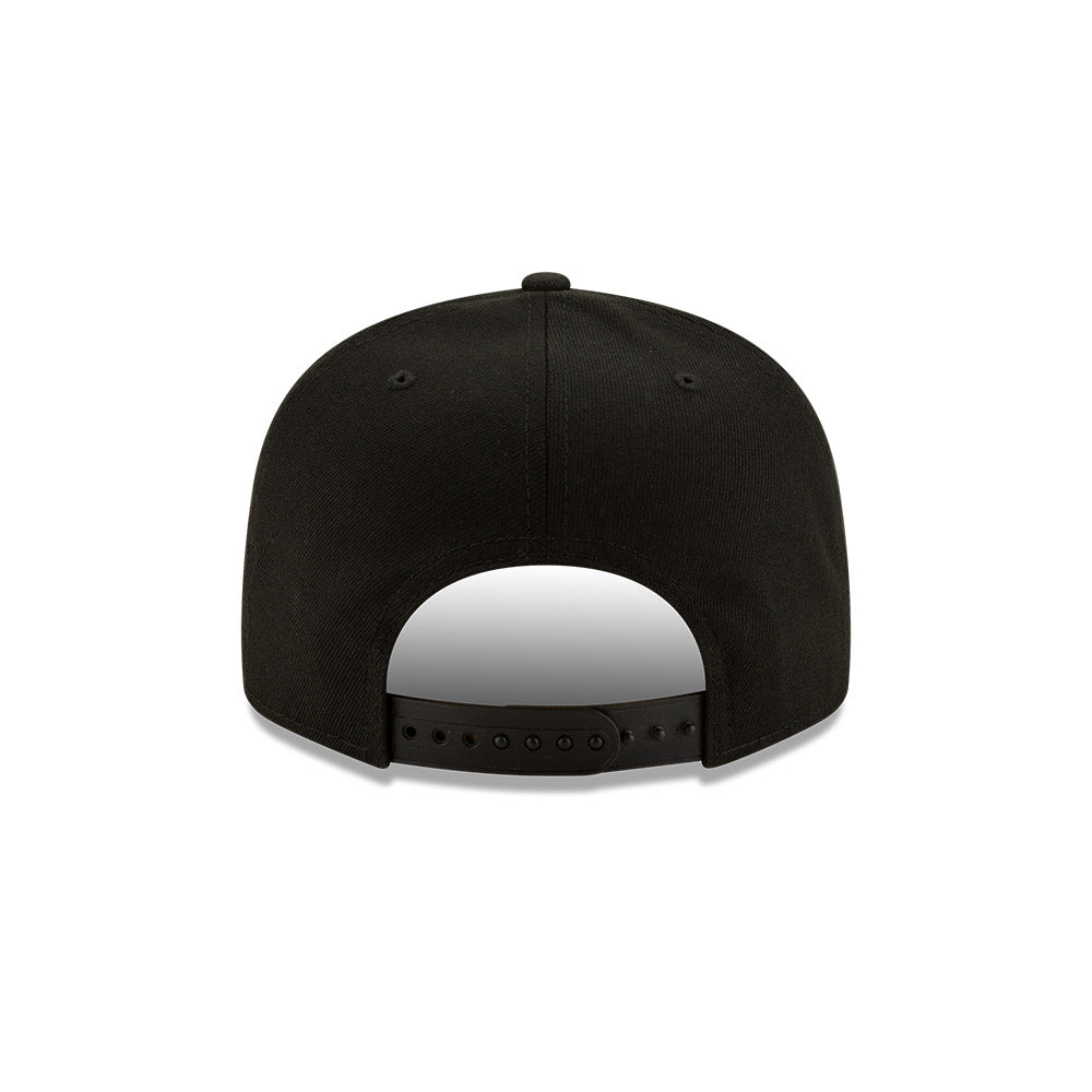 San Diego Padres New Era Black/White 9FIFTY Snapback Hat product image 6, provided for visual reference and product detail