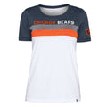 Chicago Bears Women Throwback Striped Bi-Blend T-Shirt product image 1, provided for visual reference and product detail