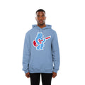Chicago Cubs New Era Bird's Eye Blue Rock Bear Hoodie product image 1, provided for visual reference and product detail