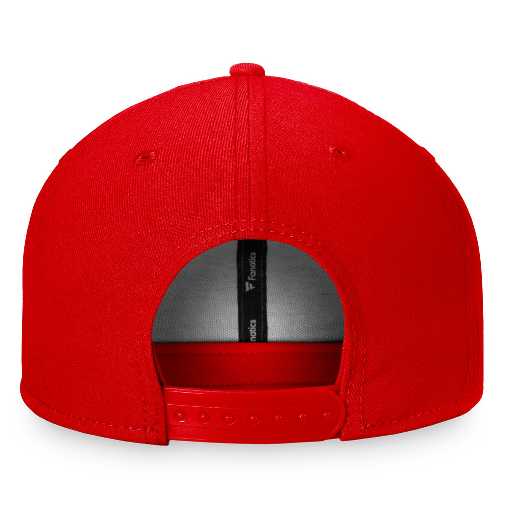 Chicago Blackhawks Red Fanatics Snapback Hat product image 4, provided for visual reference and product detail review