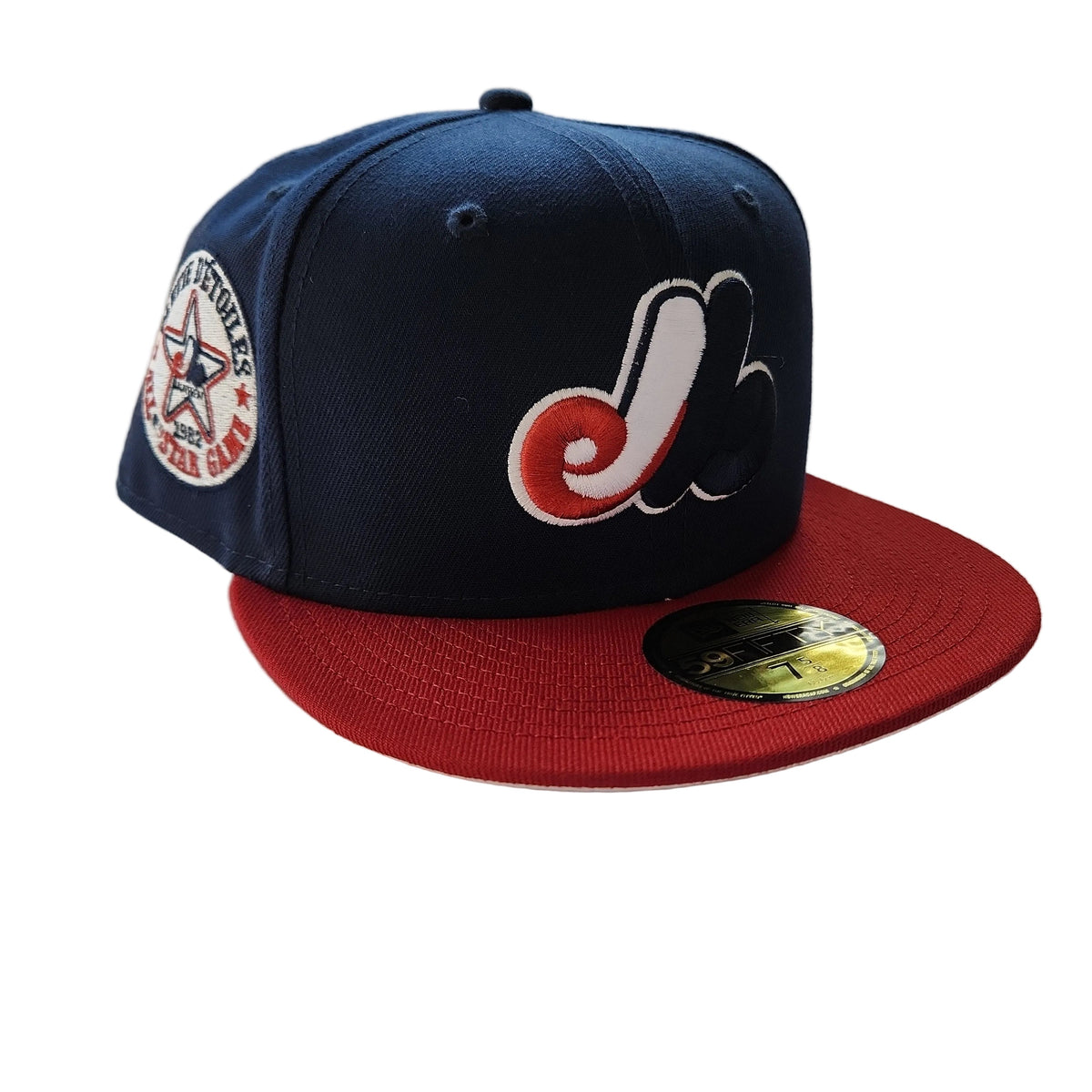 Montreal Expos MLB New Era Men Navy 59Fifty 1982 All Star Game Cooperstown Fitted Hat product image 8, provided for visual