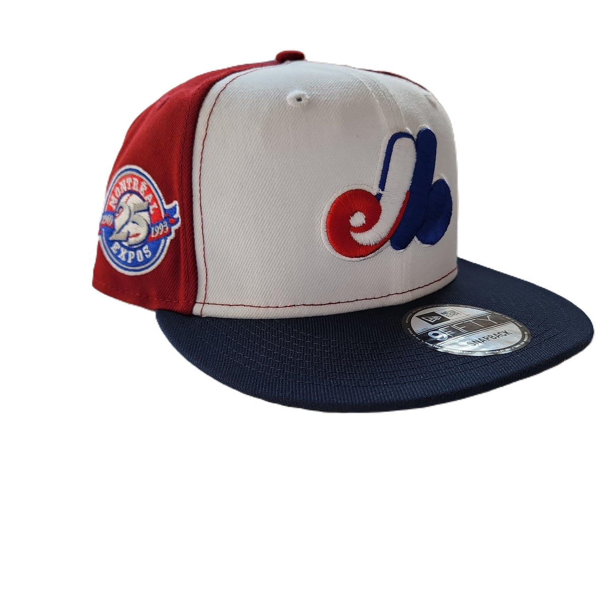 Montreal Expos MLB New Era Men Tricolor 9Fifty 25th Anniversary Cooperstown Snapback product image 1, provided for visual