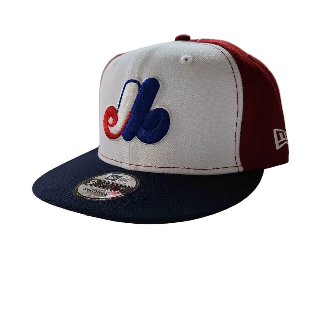 Montreal Expos MLB New Era Men Tricolor 9Fifty 25th Anniversary Cooperstown Snapback product image 3, provided for visual