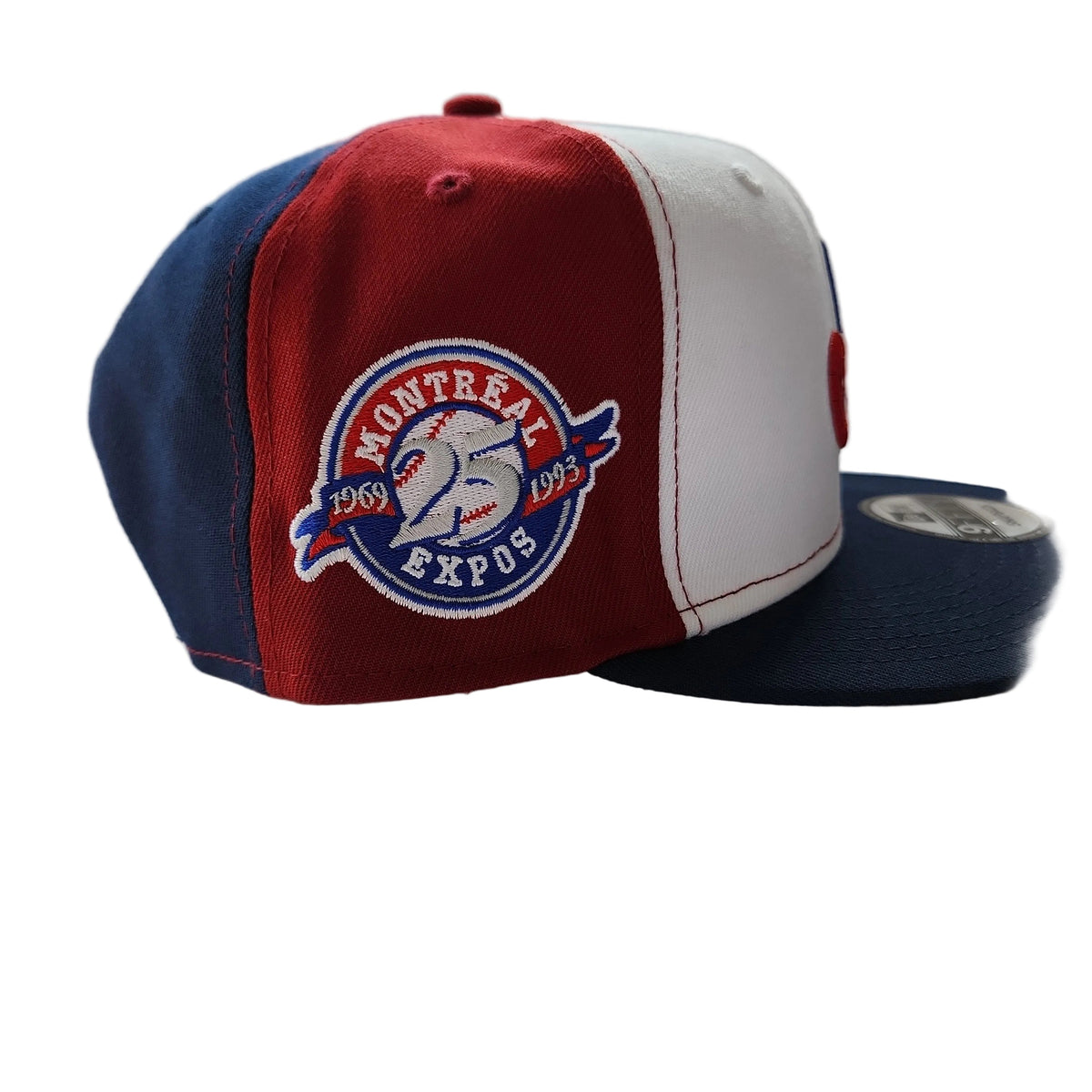 Montreal Expos MLB New Era Men Tricolor 9Fifty 25th Anniversary Cooperstown Snapback product image 6, provided for visual