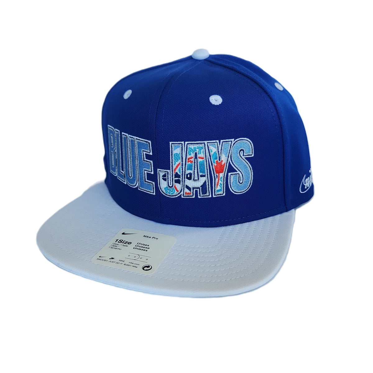 Toronto Blue Jays MLB Nike Men Royal Blue Cooperstown Pro Flat Brim Snapback product image 1, provided for visual reference
