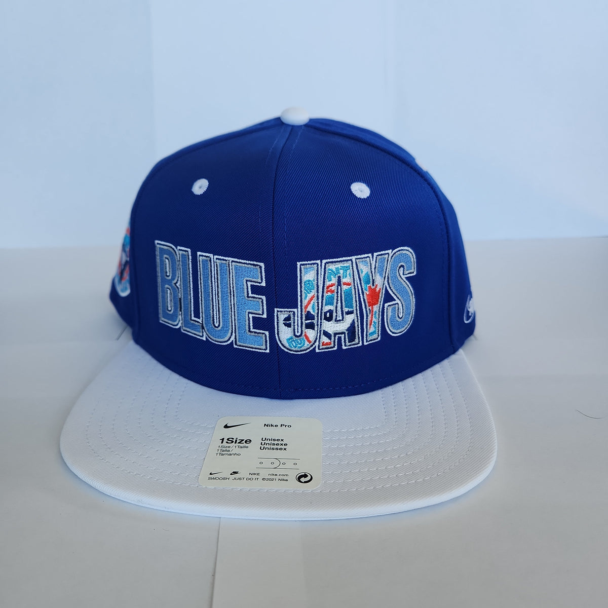 Toronto Blue Jays MLB Nike Men Royal Blue Cooperstown Pro Flat Brim Snapback product image 7, provided for visual reference