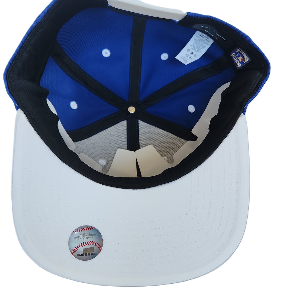 Toronto Blue Jays MLB Nike Men Royal Blue Cooperstown Pro Flat Brim Snapback product image 4, provided for visual reference