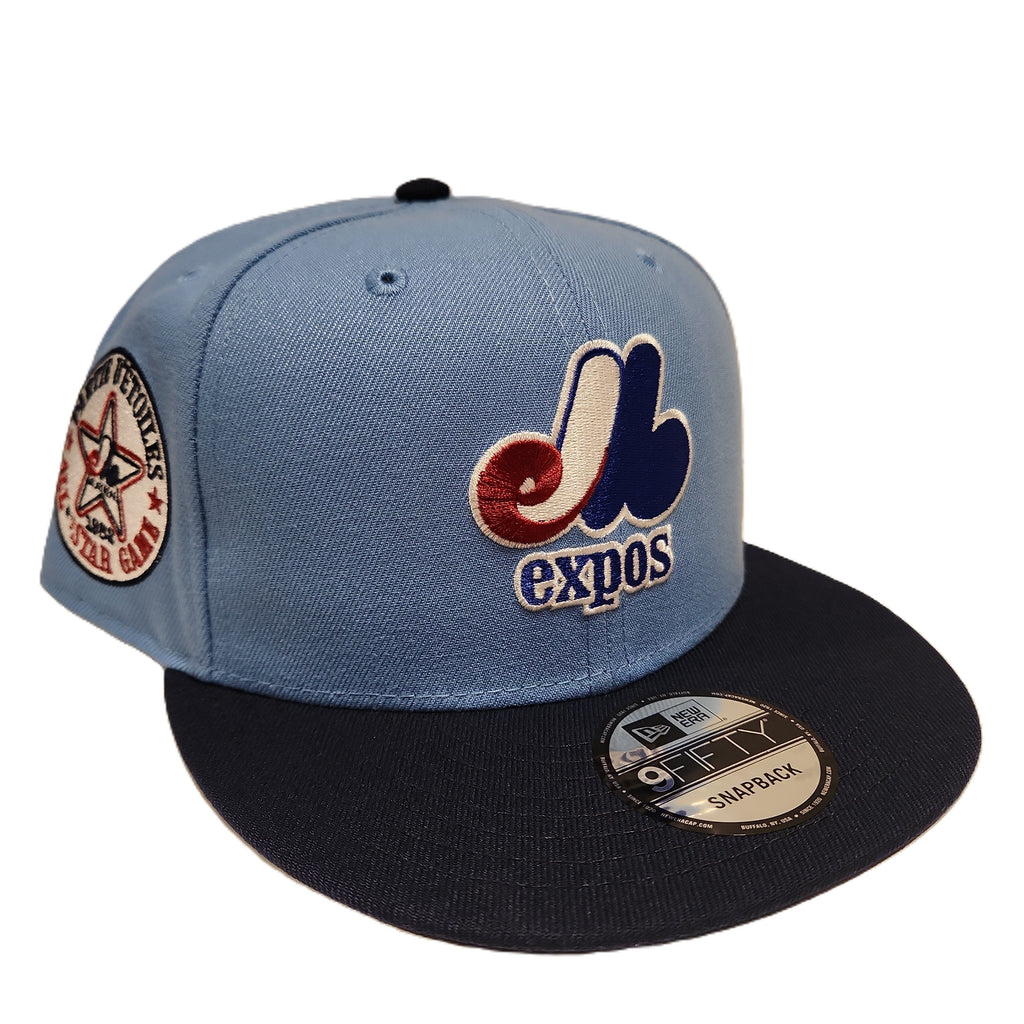 Montreal Expos MLB New Era Men Light Blue 9Fifty Cooperstown 1982 All Star Game Retro Uniform Snapback product image 1,