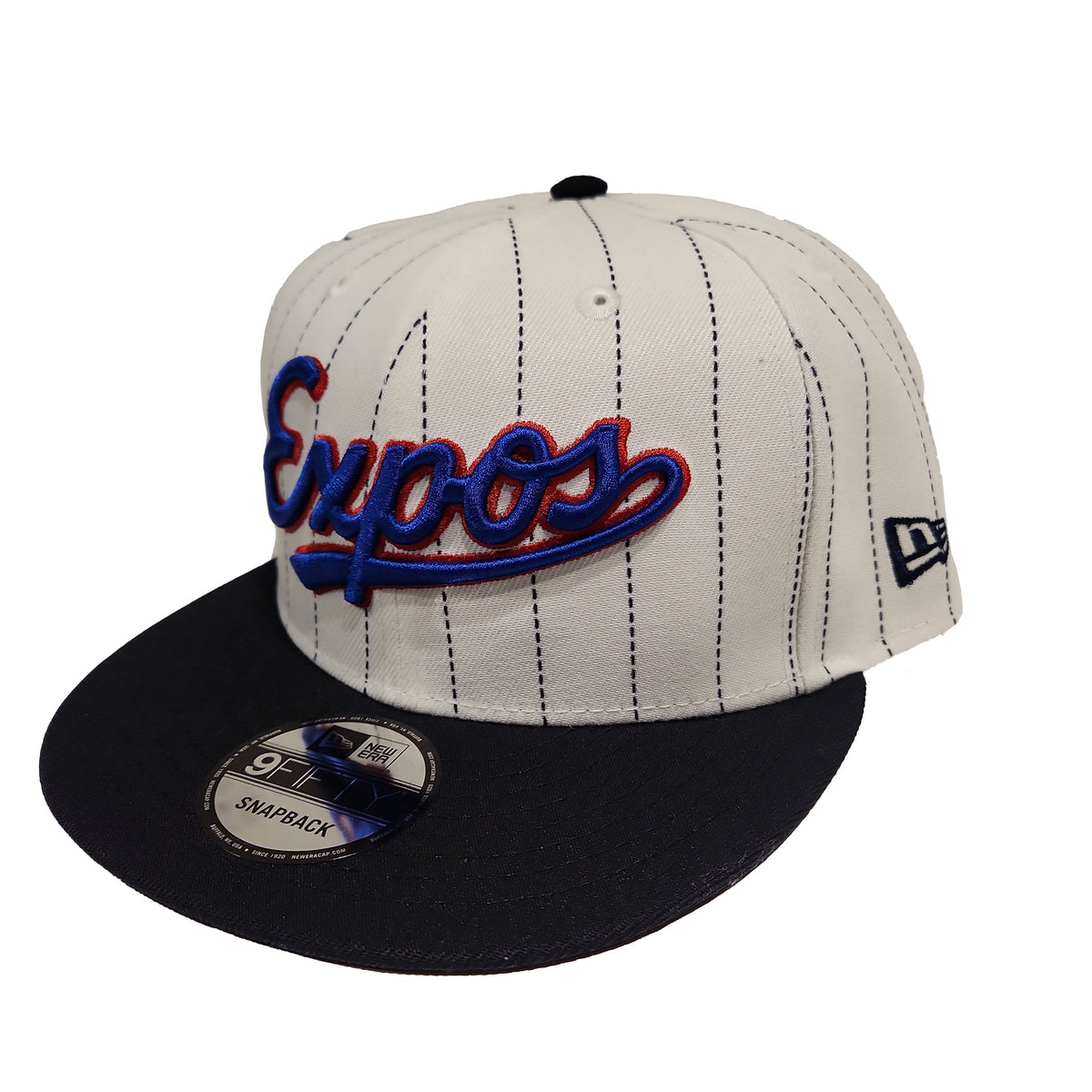 Montreal Expos MLB New Era Men White 9Fifty Cooperstown Pinstripe Retro Uniform Snapback product image 4, provided for
