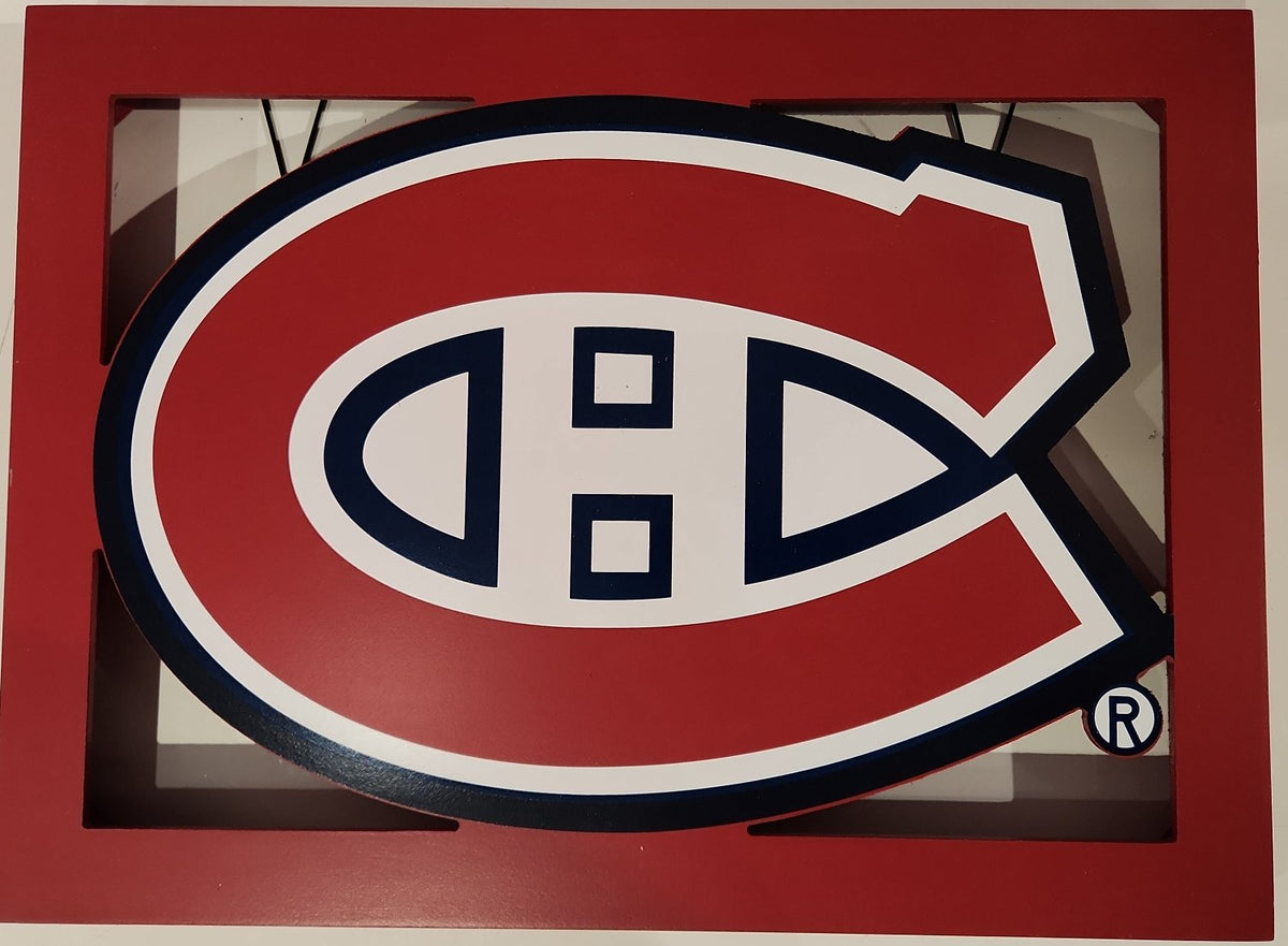 Montreal Canadiens NHL FOCO Die Cut Team Logo Sign 12.5 X 17" product image 2, provided for visual reference and product