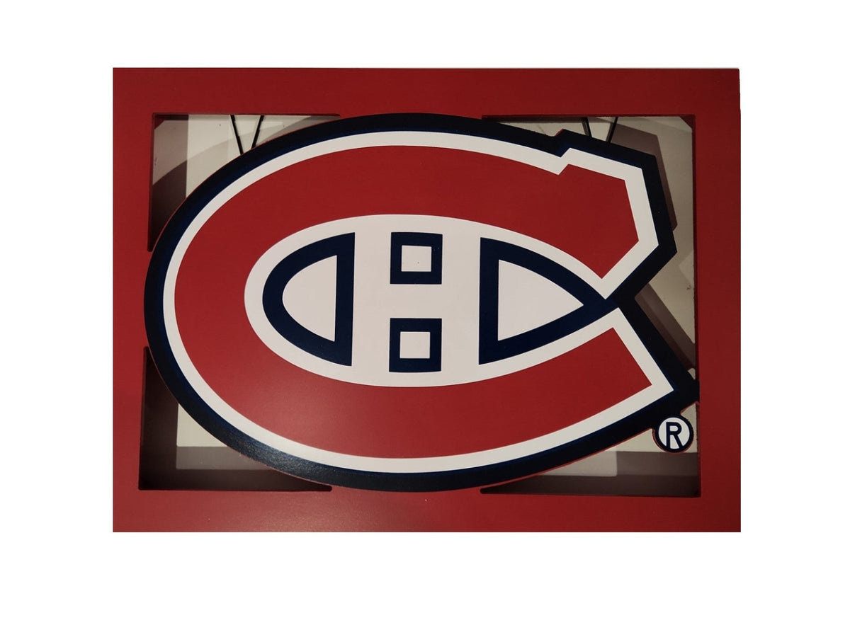 Montreal Canadiens NHL FOCO Die Cut Team Logo Sign 12.5 X 17" product image 1, provided for visual reference and product
